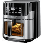  Stainless Air Fryer with digital touch screen and 6.5L capacity, perfect for oil-free cooking.