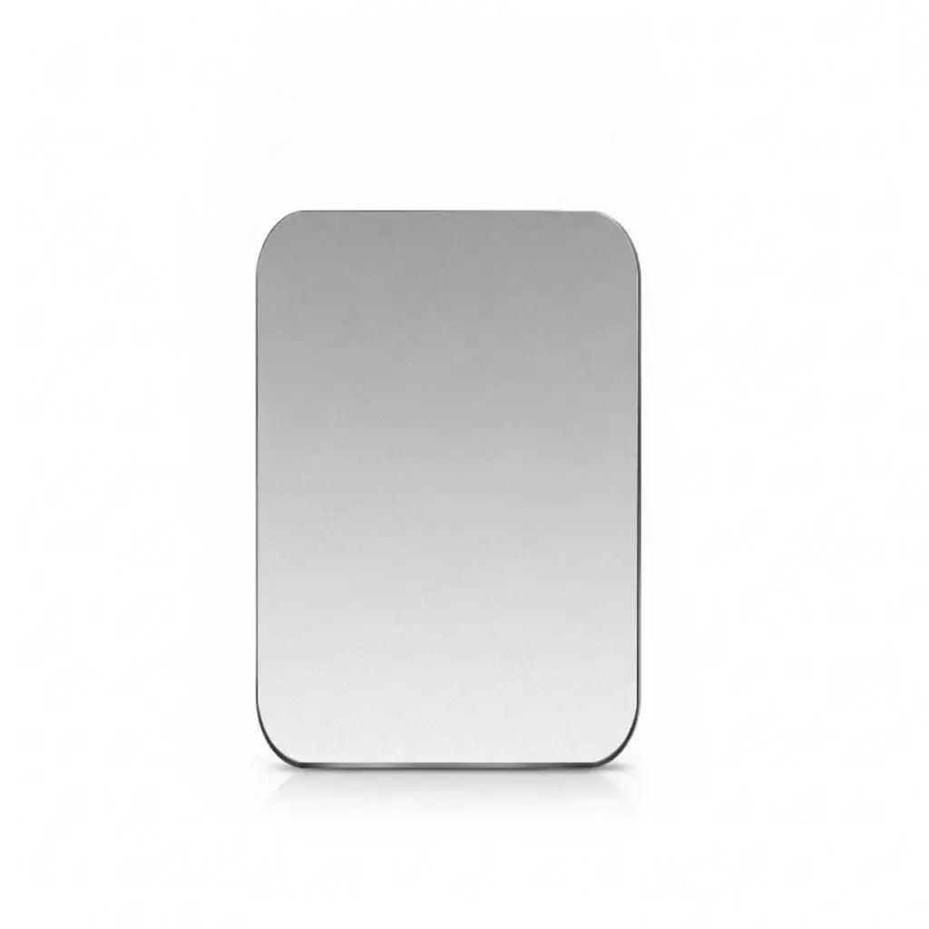 Set of metal mounting plates for Magnetic Car Phone Holder, including various shapes and sizes for universal compatibility.