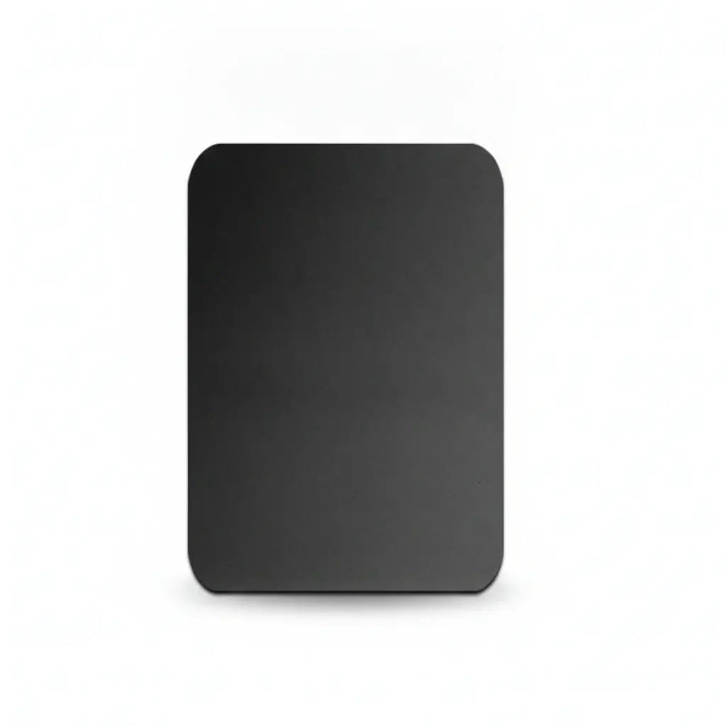 Set of metal mounting plates for Magnetic Car Phone Holder, including various shapes and sizes for universal compatibility.