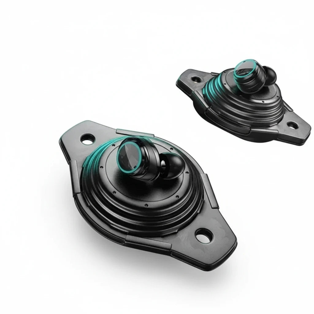 Wireless Gaming Earbuds in charging case showing battery indicator and sleek design