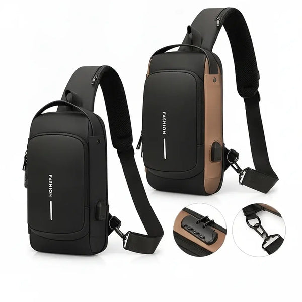 Anti-Theft USB Charging Chest Bag