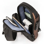 Anti-Theft USB Charging Chest Bag with Security Lock featuring a modern design and USB charging capability.