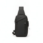  Anti-Theft USB Charging Chest Bag with Security Lock featuring a modern design and USB charging capability.