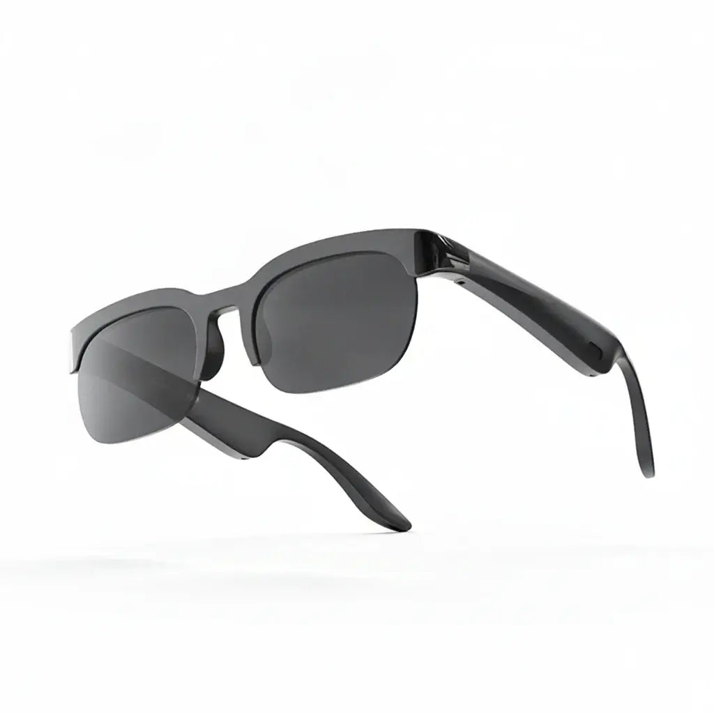  AI Smart Glasses displaying translation and audio features for seamless communication and entertainment.