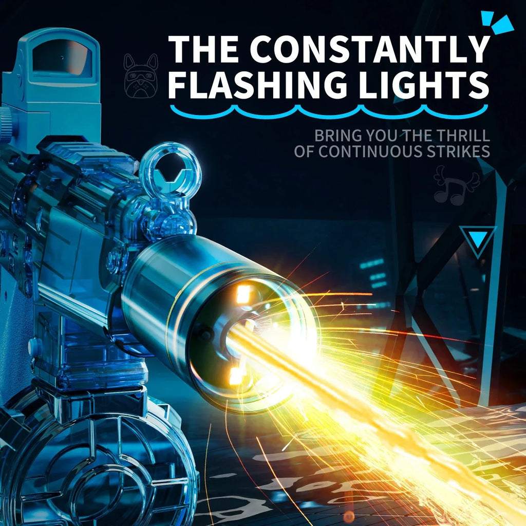  Simulated Recoil Electric Water Gun in action, great for summer fun and perfect for children.