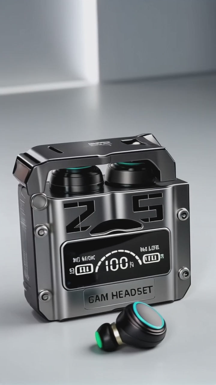 Generated video for Wireless Gaming Earbuds with Long Battery and Noise Cancellation