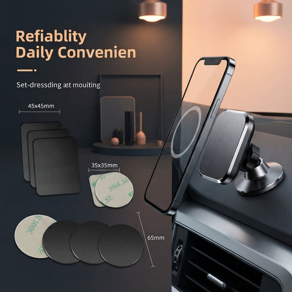 Magnetic Car Phone Holder for Driving - stellar-stats-with-image